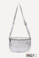 Leather fanny pack ZE-9005 : colour:Silver