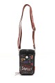 Sweet & Candy SC-060 Synthetic phone-size crossbody pouch : colour:Black