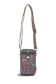 Sweet & Candy SC-060 Synthetic phone-size crossbody pouch : colour:Grey