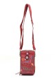 Sweet & Candy SC-060 Synthetic phone-size crossbody pouch : colour:Red