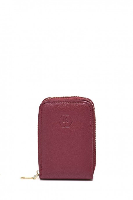 KJ259552 Porte-carte synthétique : couleur:Bordeaux