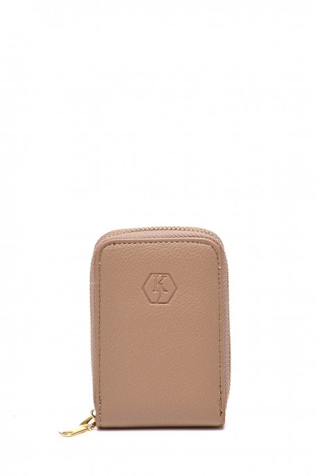 KJ259552 Porte-carte synthétique : couleur:Taupe