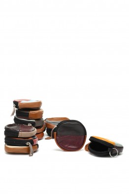 KJ8888 set of 12 Multicolor leather purse random combination