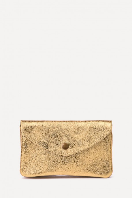 Porte-monnaie Pochette cuir métallisé ZE-8002