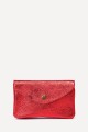 Metallic leather coin purse ZE-8002 : Colors:Scarlet