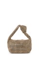 M-7061 Petit sac à main en maille de strass : couleur:Dorée (Gold)