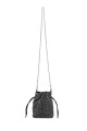 M-7060 Small strass mesh shoulder pouch : colour:Black