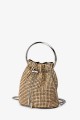 M-7019 Petit sac à main sac bandoulière en maille de strass