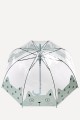 RST706A-5557 Parapluie Canne Transparent Auto "RST" - forme cloche motif Chat