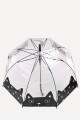 RST706A-5557 Parapluie Canne Transparent Auto "RST" - forme cloche motif Chat