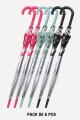 RST706A-5557 Parapluie Canne Transparent Auto "RST" - forme cloche motif Chat
