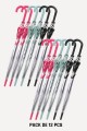 RST706A-5557 Parapluie Canne Transparent Auto "RST" - forme cloche motif Chat