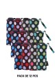 RST Manual Compact Umbrella Dot Pattern - 5021 : colour:Pack of 12