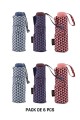 RST Manual Compact Umbrella Pattern - 5030 : colour:Pack of 6