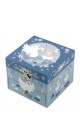 S20974 Musical Cube Box Swan Lake - Blue - Trousselier