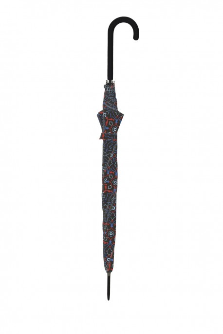 Parapluie canne Automatique Motif Baroque Neyrat 8321 : couleur:Bleu marine