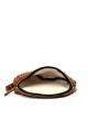 Sac banane laine mouton synthétique bandoulière en cuir ZE-9008