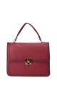 5122-BV Grained synthetic handbag : colour:Red