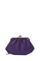 SF2235 Lamb leather purse with clasp : colour:Purple
