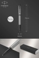 Parker IM Matte Grey rollerball pen with black lacquer finish Pen with Chrome Plated Medium Point 2127925