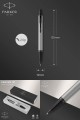 Parker IM Stylo Bille Gris Mat finitions Laquées noir Pointe Moyenne 2127894