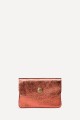 Metallic leather coin purse ZE-8001 : Colors:Orange