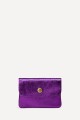 Metallic leather coin purse ZE-8001 : Colors:Bright Purple