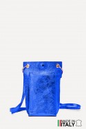 Metallic Leather crossbody clutch bag ZE-9014-MT
