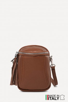 Grained Leather crossbody clutch bag ZE-9012-G