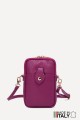 Grained Leather crossbody clutch bag phone size ZE-9013-G