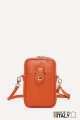 Grained Leather crossbody clutch bag phone size ZE-9013-G