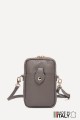 Grained Leather crossbody clutch bag phone size ZE-9013-G