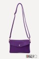Leather crossbody clutch bag ZE-9010 : colour:Purple