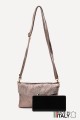 Sac pochette bandoulière en cuir métallisé ZE-9010-MT