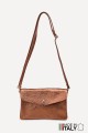 Sac pochette bandoulière en cuir métallisé ZE-9010-MT