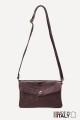 Metallic Leather crossbody clutch bag ZE-9010