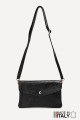 Sac pochette bandoulière en cuir métallisé ZE-9010-MT