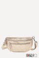 Metallic Leather fanny pack ZE-9004-MT : Colors:Champagne