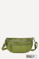 Metallic Leather fanny pack ZE-9004-MT : Colors:Olive