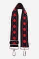 A40-RS-AG Adjustable patterned shoulder strap with silver carabiners