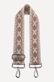 A40-RS-AG Adjustable patterned shoulder strap with silver carabiners