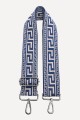 A40-RS-AG Adjustable patterned shoulder strap with silver carabiners