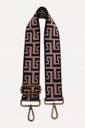 A40-RS-BZ Adjustable patterned shoulder strap with bronze carabiners