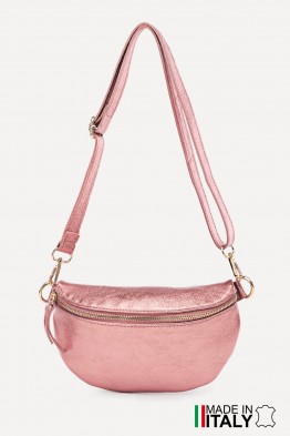 Sac banane bandoulière en cuir métallisé ZE-9009-MT