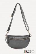 Metalic Leather fanny pack ZE-9009-MT