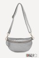 Metalic Leather fanny pack ZE-9009-MT : Colors:silvery