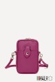 Grained Leather crossbody clutch bag phone size ZE-9013-G