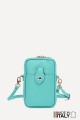 Grained Leather crossbody clutch bag phone size ZE-9013-G