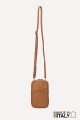Sac pochette bandoulière en cuir grainé format téléphone ZE-9018-G
