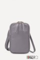 Grained Leather crossbody clutch bag phone size ZE-9018-G